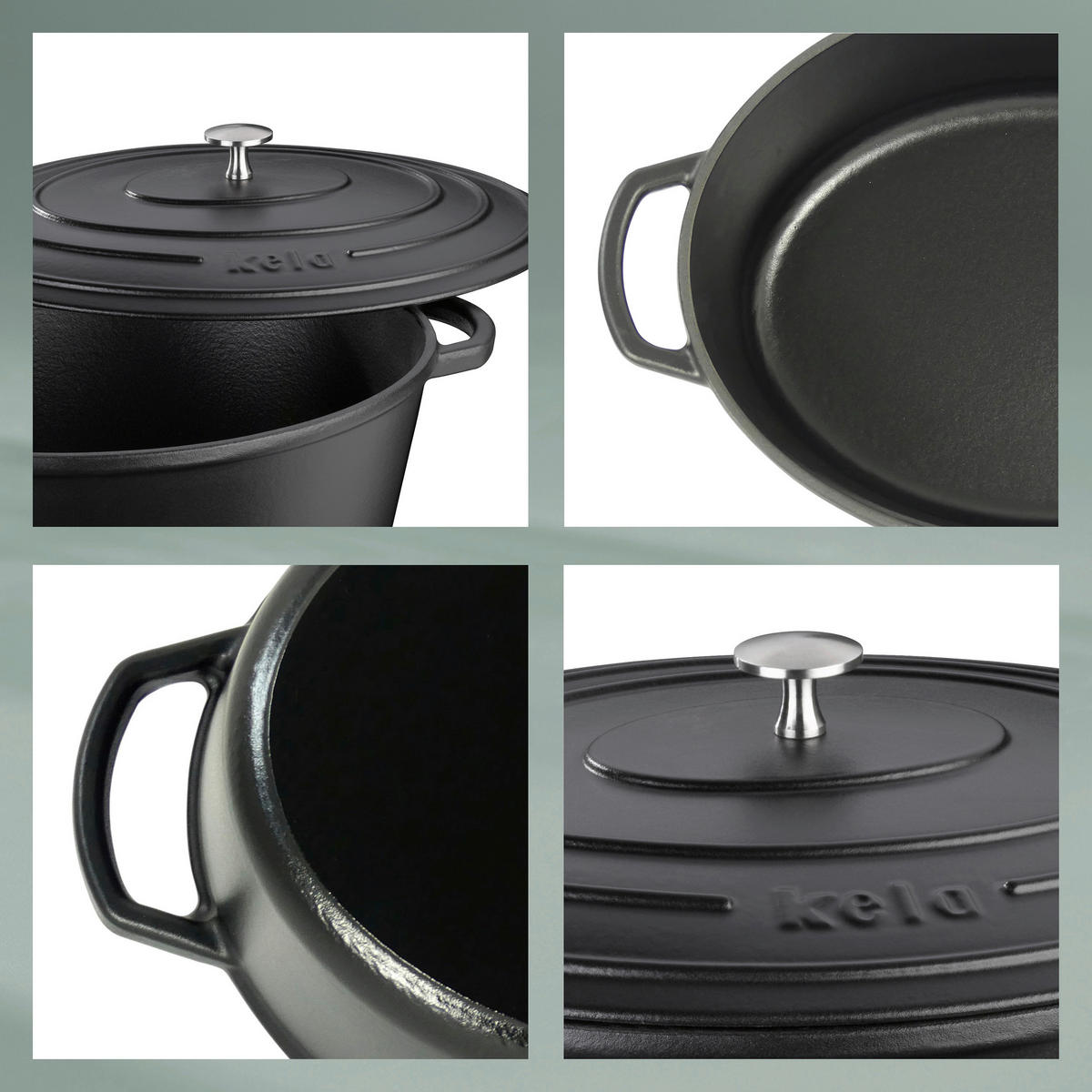 BRÄTER Calido 36/29/15 cm - Schwarz, KONVENTIONELL, Metall (36/29/15cm) - Kela