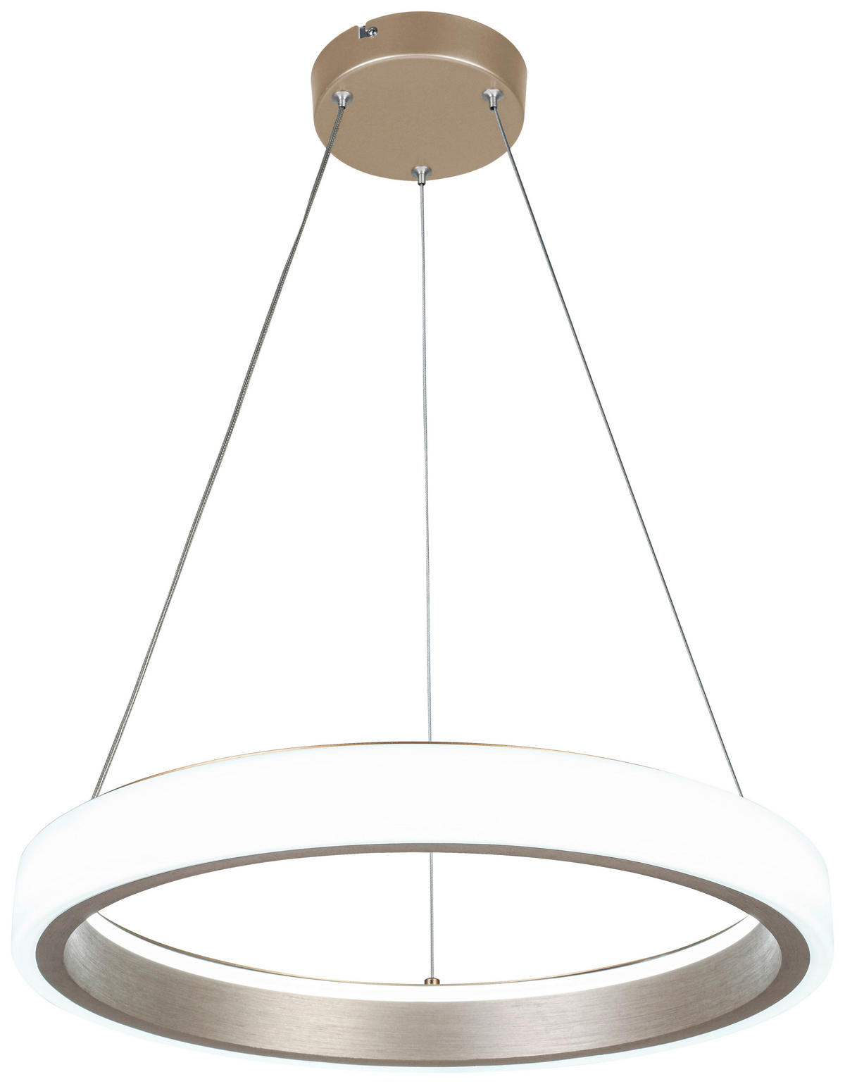 HÄNGELEUCHTE 50/120 cm   - Weiß/Cappuccino, Trend, Kunststoff/Metall (50/120cm) - Collet's Monde