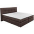 BOXSPRINGBETT 180/200 cm in Dunkelbraun - Dunkelbraun/Schwarz, Design, Kunststoff/Textil (180/200cm) - Carryhome BOXSPRINGBETT 180/200 cm in Dunkelbraun - Dunkelbraun/Schwarz, Design, Kunststoff/Textil (180/200cm) - Carryhome