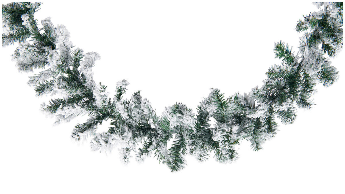 GIRLANDA 270 cm - bílá/zelená, Konvenční, plast (270cm)