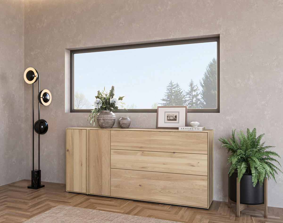 SIDEBOARD Eichefarben  188,8/86,6/41 cm  - Eichefarben, Natur, Holz (188,8/86,6/41cm) - Cassando