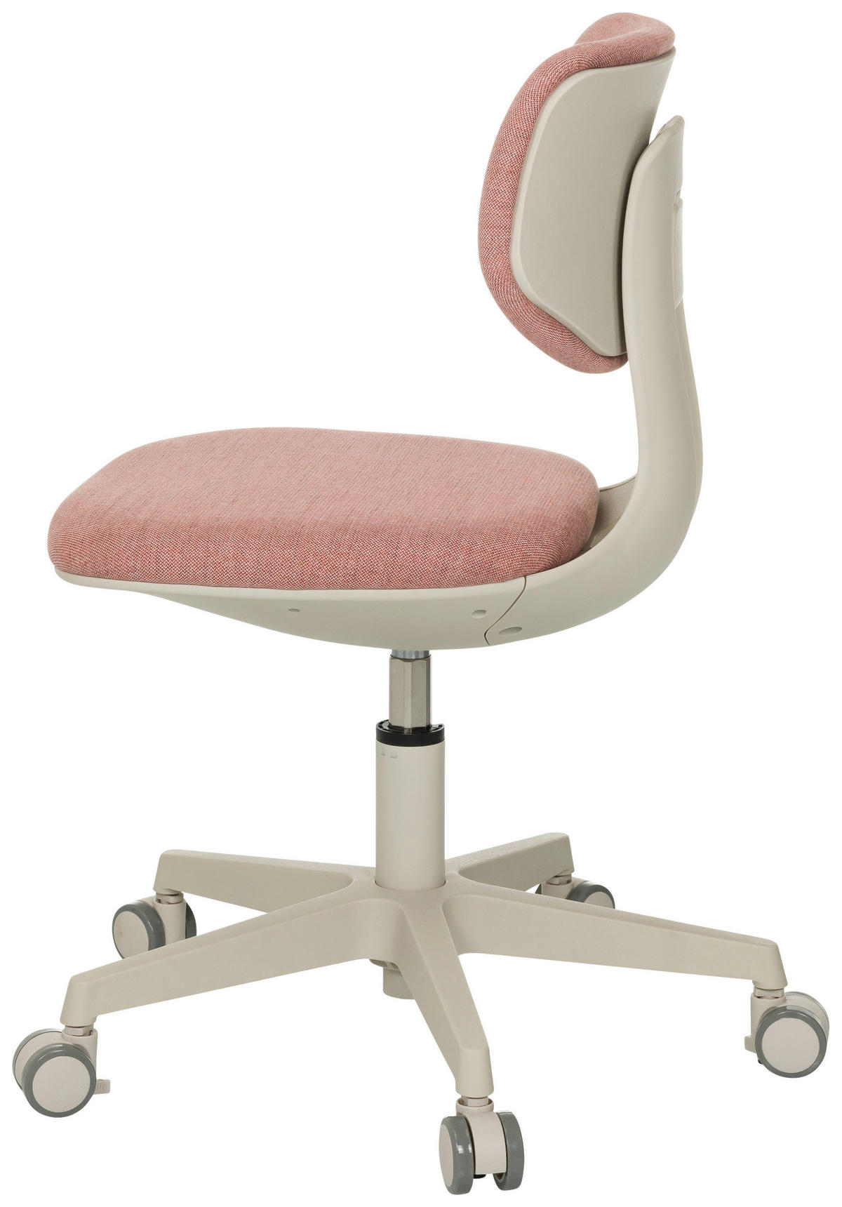 JUGENDDREHSTUHL Struktur Rosa  - Creme/Rosa, MODERN, Kunststoff/Textil (52/70 - 79/52cm) - MID.YOU