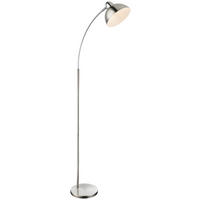 BÖJD LAMPA Leana 50/23/155 cm    - vit/nickelfärgad, Trend, metall (50/23/155cm) - Globo