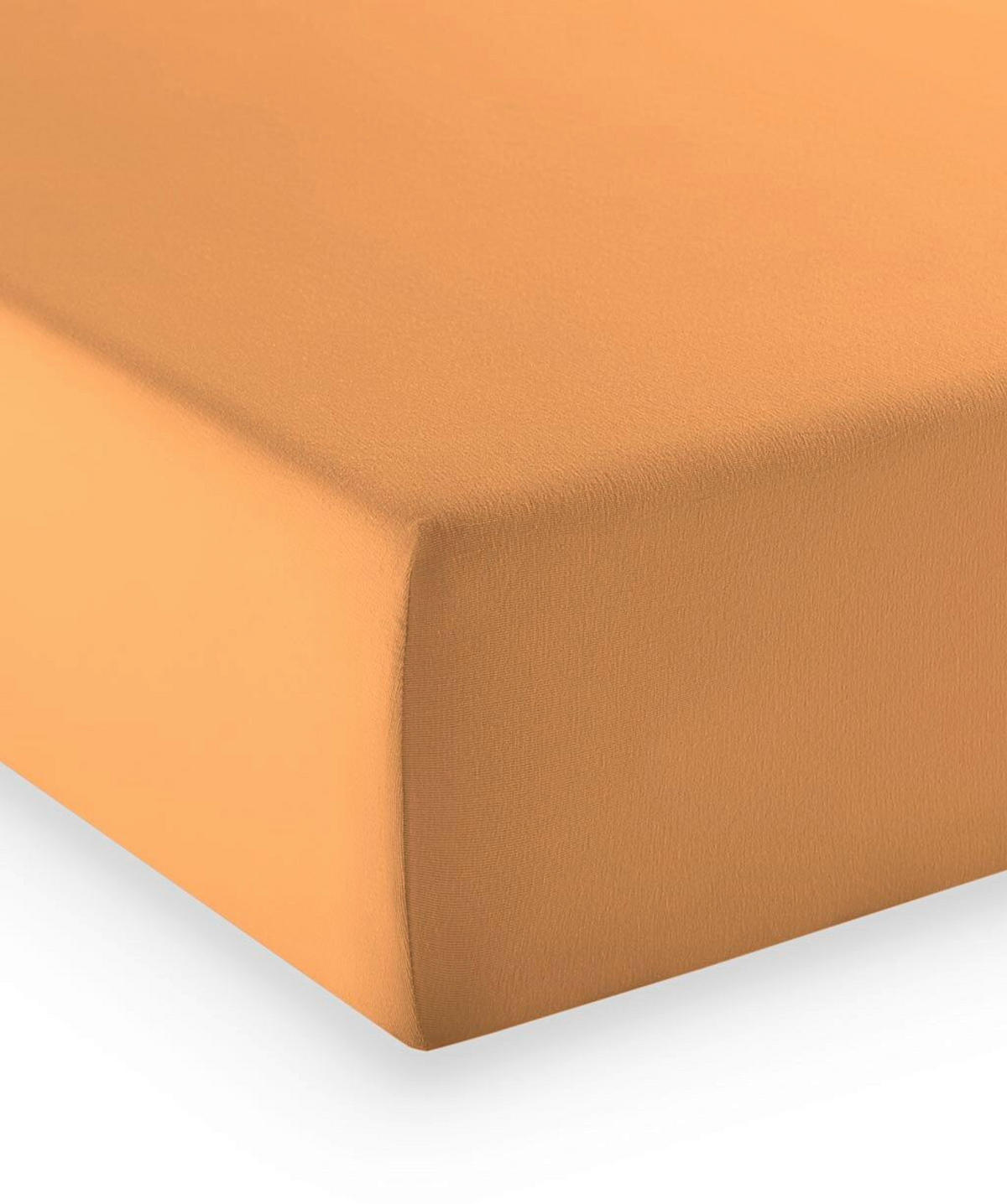 BOXSPRING-FIXLEINTUCH - Aprikose, Basics, Textil (90-100/200-210cm) - Fleuresse