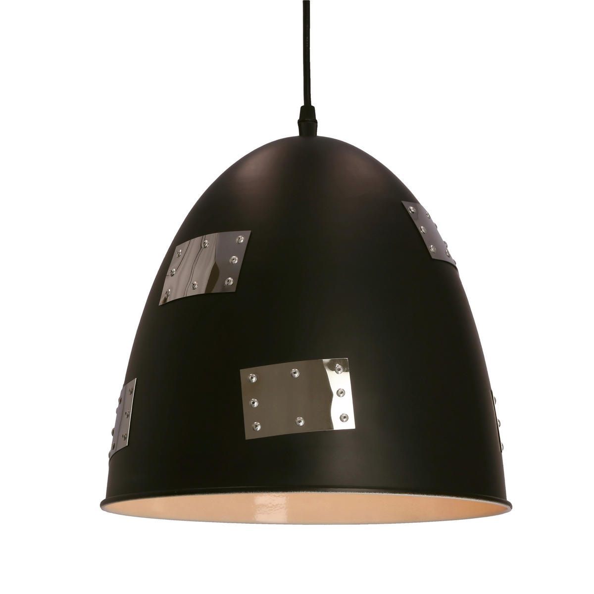 PENDELLEUCHTE 29/135 cm  - Chromfarben/Schwarz, Design, Metall (29/135cm)