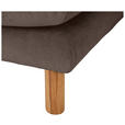 ECKSOFA  in Chenille Braun  162/276 cm  - Buchefarben/Braun, KONVENTIONELL, Holz/Textil (162/276cm) - Carryhome