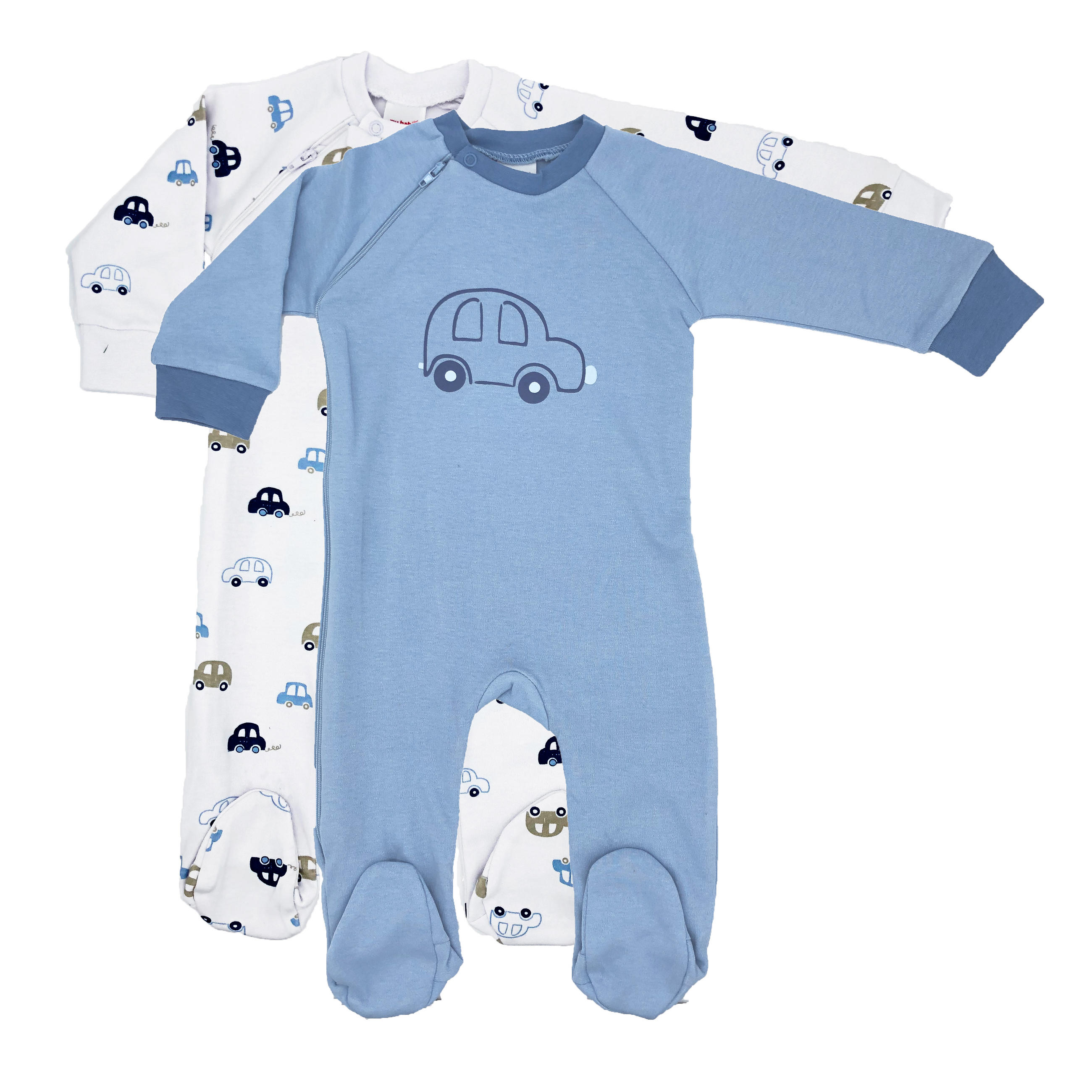PYJAMAS  - vit/blå, Basics, textil (86null) - My Baby Lou