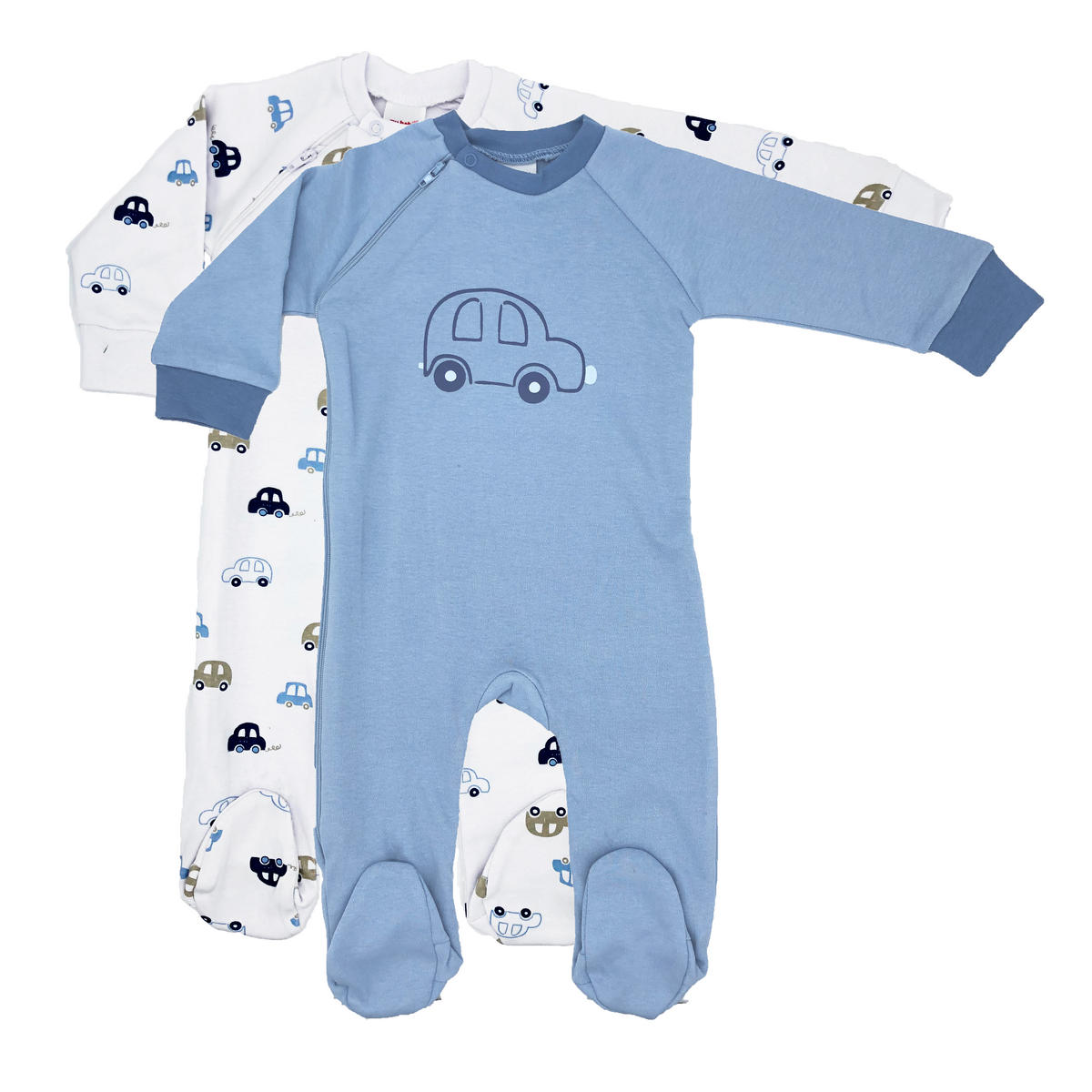 PYJAMAS  - vit/blå, Basics, textil (86null) - My Baby Lou