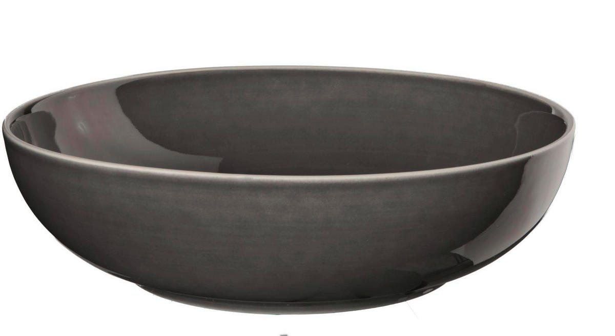 PASTATELLER Dunkelgrau 21/5,5 cm semana  - Dunkelgrau, KONVENTIONELL, Keramik (21/5,5cm) - ASA