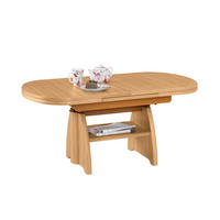 COUCHTISCH in Metall, Holzwerkstoff 125-166/71/56-75 cm  - Buchefarben, Konventionell, Holzwerkstoff/Metall (125-166/71/56-75cm) - Venda