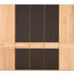 KLEIDERSCHRANK in massiv Eiche Dunkelbraun, Eichefarben - Eichefarben/Dunkelbraun, Design, Glas/Holz (253,2/224,8/62cm) - NOVEL