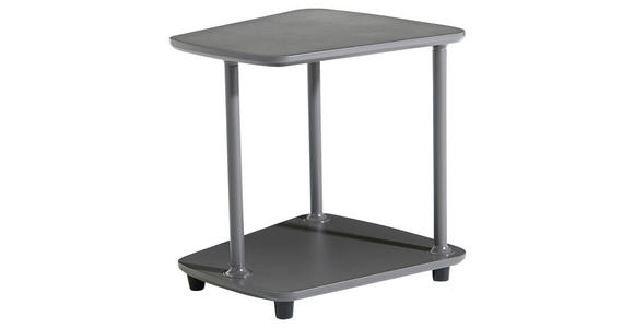 BEISTELLTISCH in Metall, Holzwerkstoff 38/28/41 cm  - Graubraun, Basics, Holzwerkstoff/Metall (38/28/41cm) - Xora