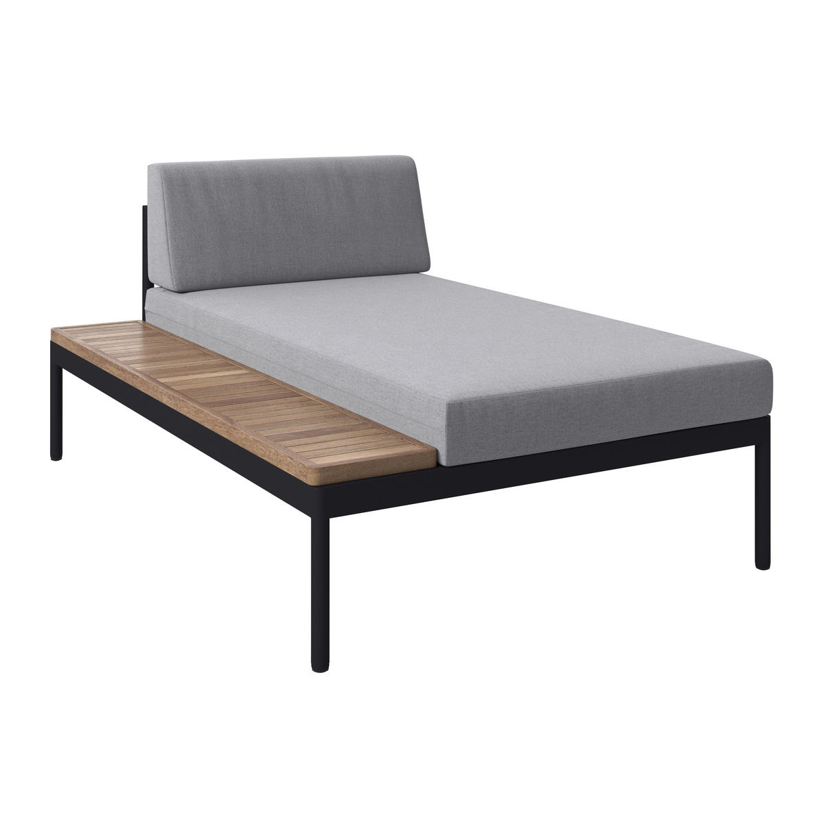 LOUNGE GARNITURA   drvo, metal, tekstil  siva, boje bagrema    - siva/boje bagrema, Moderno, drvo/metal (149/99cm) - Ambia Garden