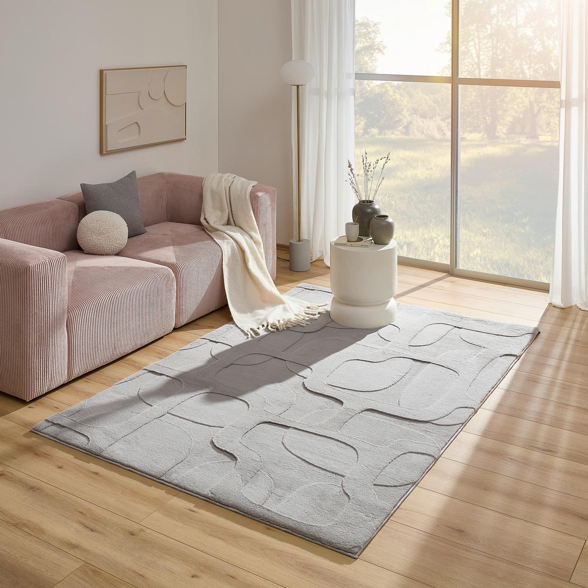 HOCHFLORTEPPICH 80/150 cm Grau  - Grau, Design, Textil (80/150cm) - Novel