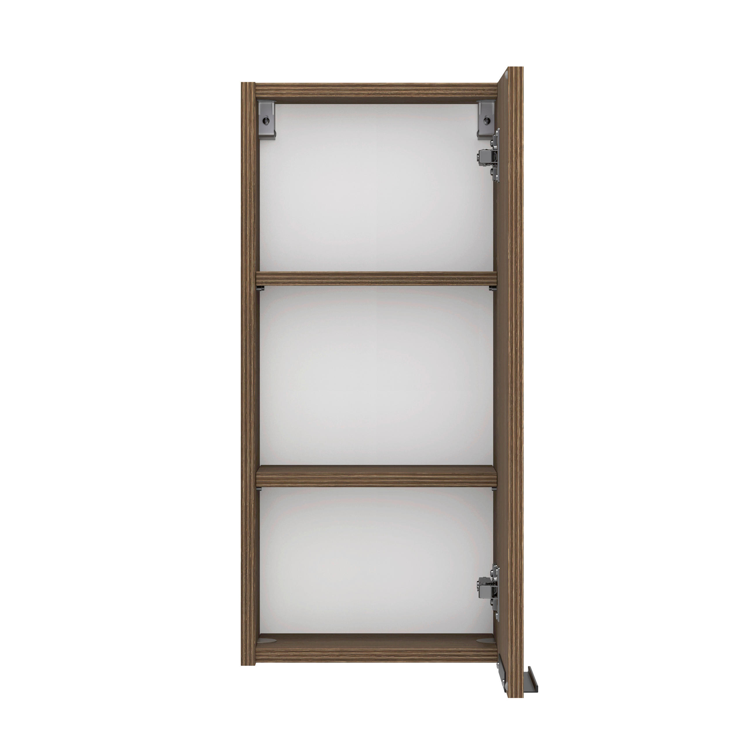 HÄNGESCHRANK 30/64/20 cm  - Dunkelbraun/Schwarz, KONVENTIONELL, Holzwerkstoff/Metall (30/64/20cm) - Held