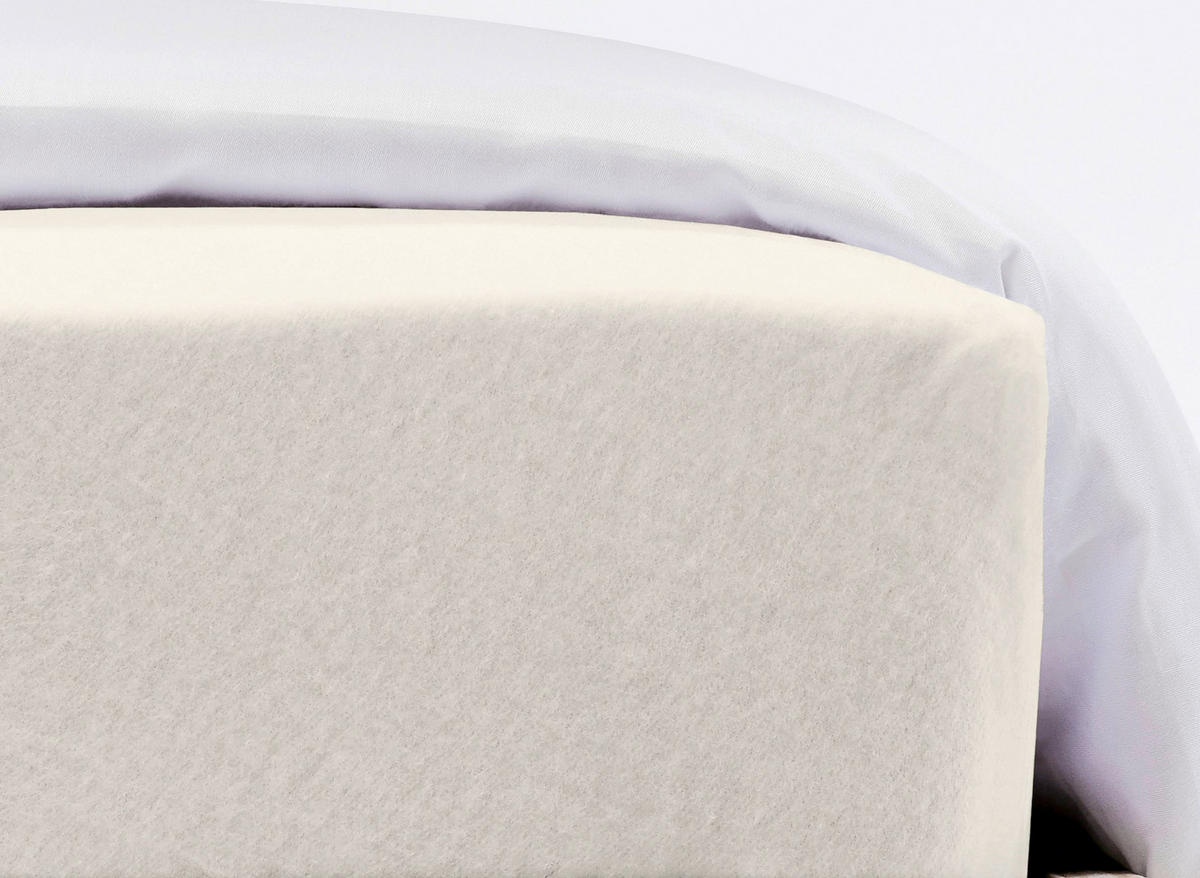 SPANNBETTTUCH Flausch Jersey Jersey  - Creme, Basics, Textil (120/200cm) - Fleuresse