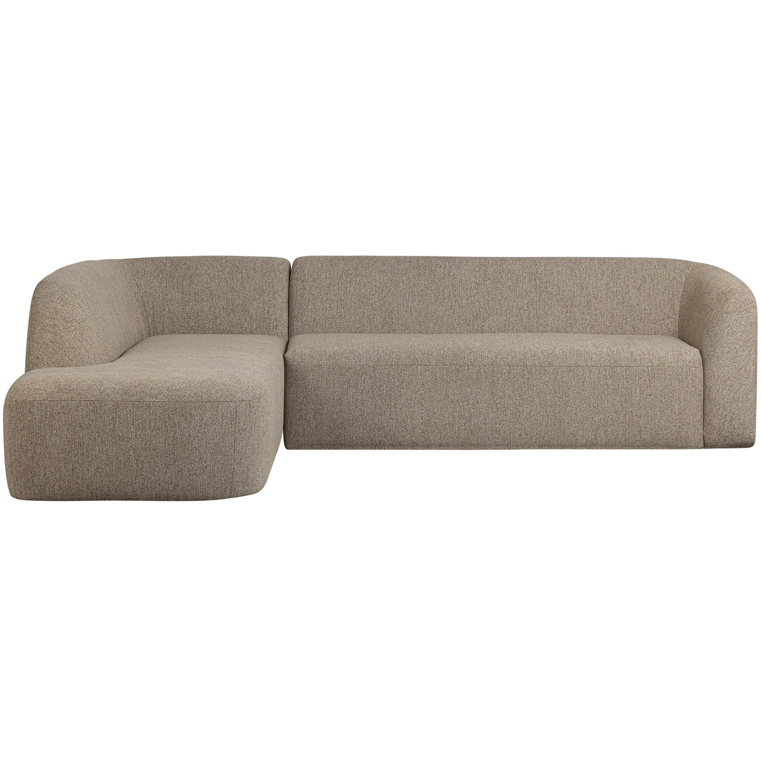 ECKSOFA Sloping in Chenille Naturfarben  225/274 cm  - Naturfarben, Design, Textil (225/274cm) - Livetastic
