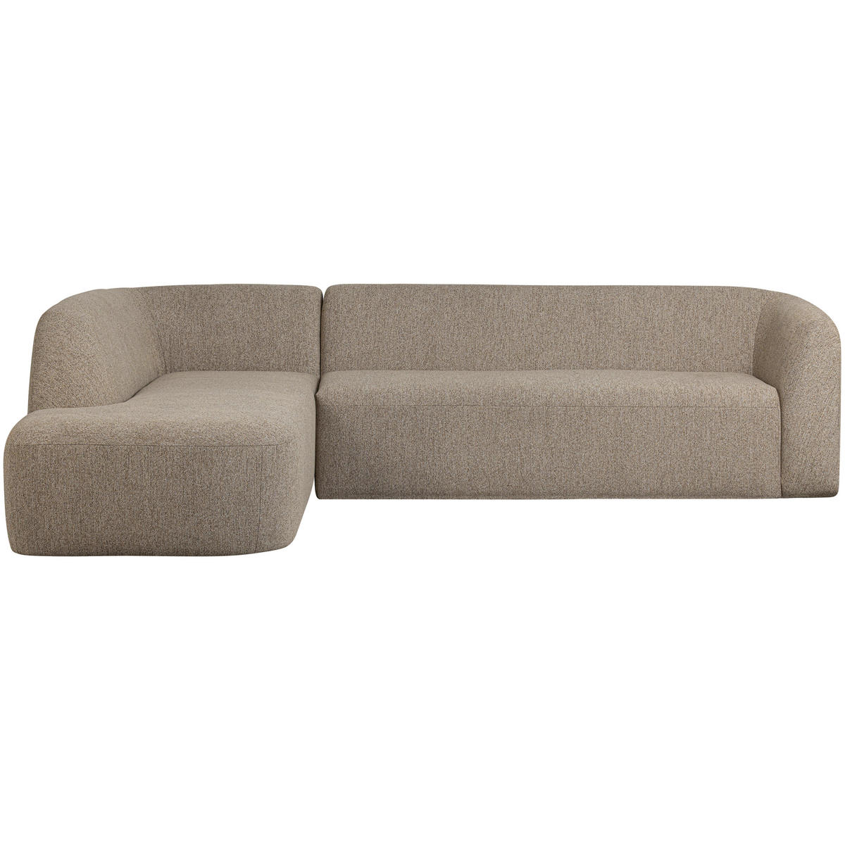 ECKSOFA Sloping in Chenille Naturfarben  225/274 cm  - Naturfarben, Design, Textil (225/274cm) - Livetastic