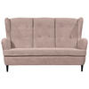 KÜCHENSOFA in Textil Hellrosa  - Hellrosa/Schwarz, Konventionell, Holz/Textil (176/103/98cm) - MID.YOU