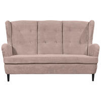 KÜCHENSOFA in Textil Hellrosa  - Hellrosa/Schwarz, Konventionell, Holz/Textil (176/103/98cm) - MID.YOU