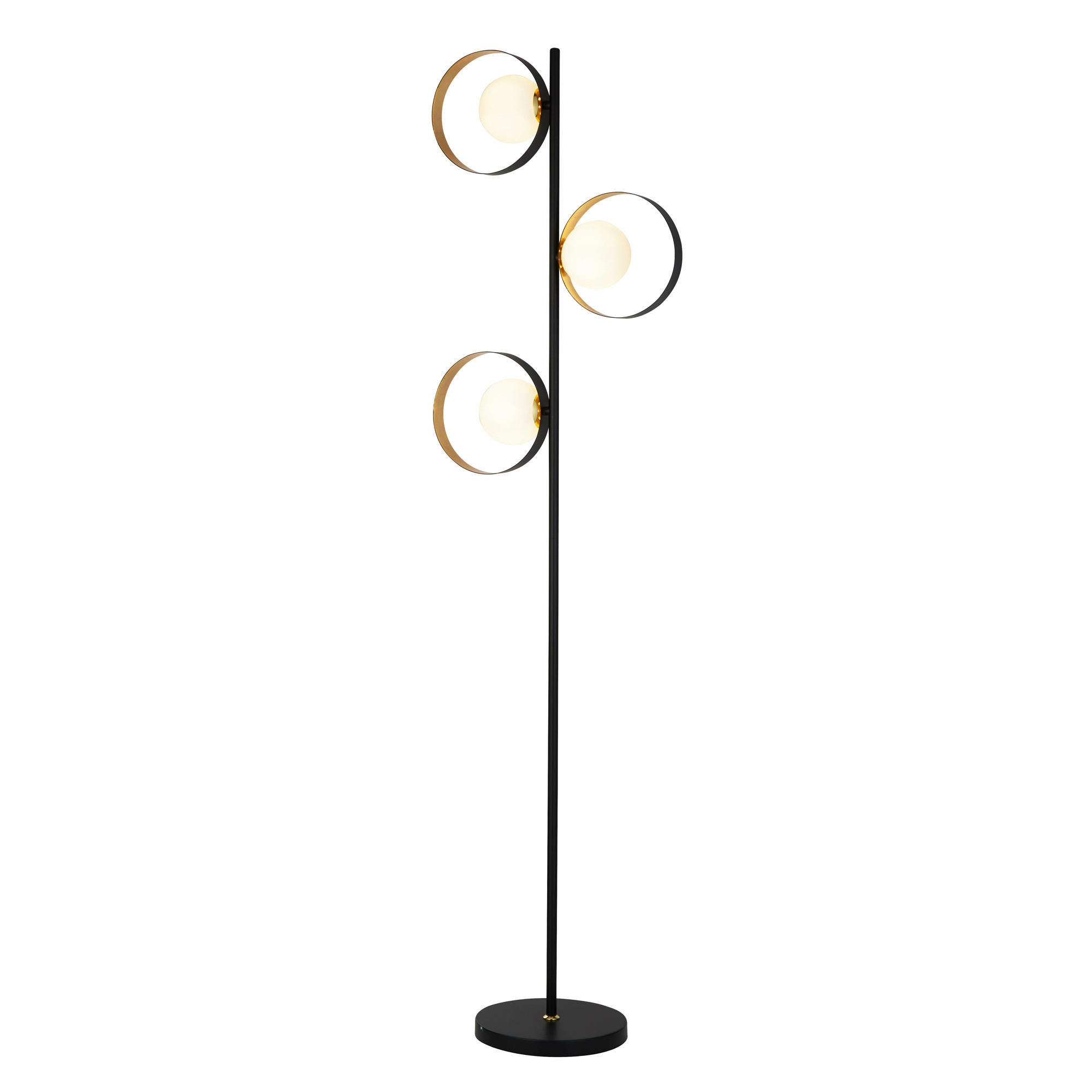 SVJETILJKA PODNA Orbital  - crna, Design, staklo/metal (39/23/149cm)