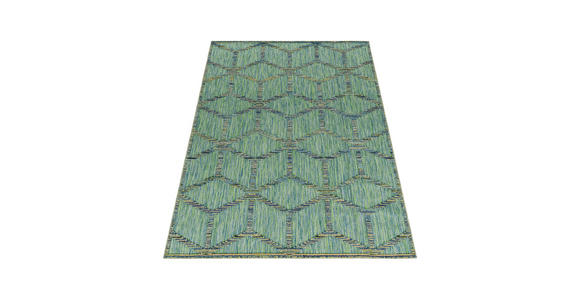 Flachwebteppich 80/150 cm Bahama Grün - Grün, Design, Textil (80/150cm) - Novel