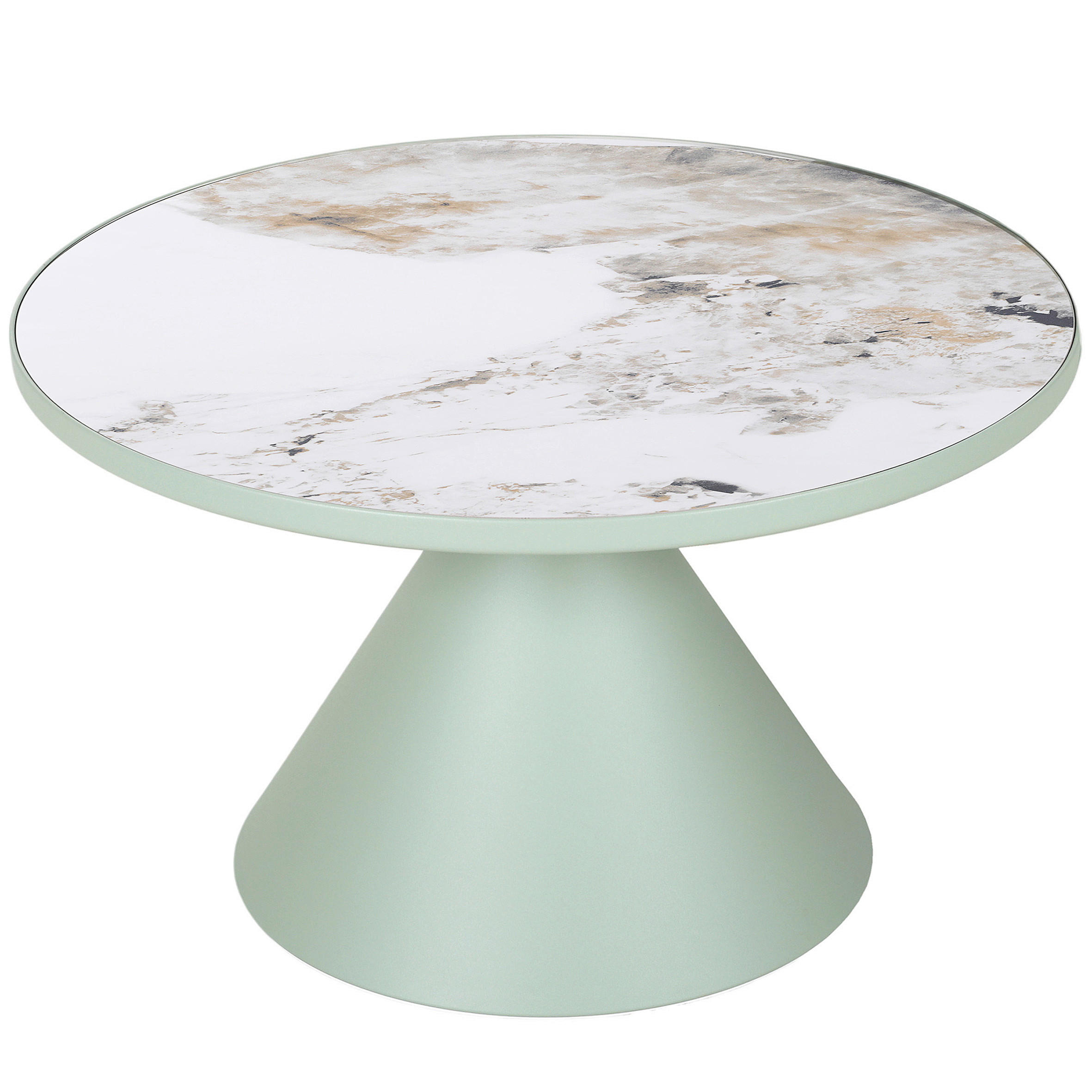 SOFFBORD i keramik 70/42 cm  - vit/mintgrön, Design, metall/keramik (70/42cm) - Belluti