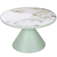 SOFFBORD i keramik 70/42 cm  - vit/mintgrön, Design, metall/keramik (70/42cm) - Belluti
