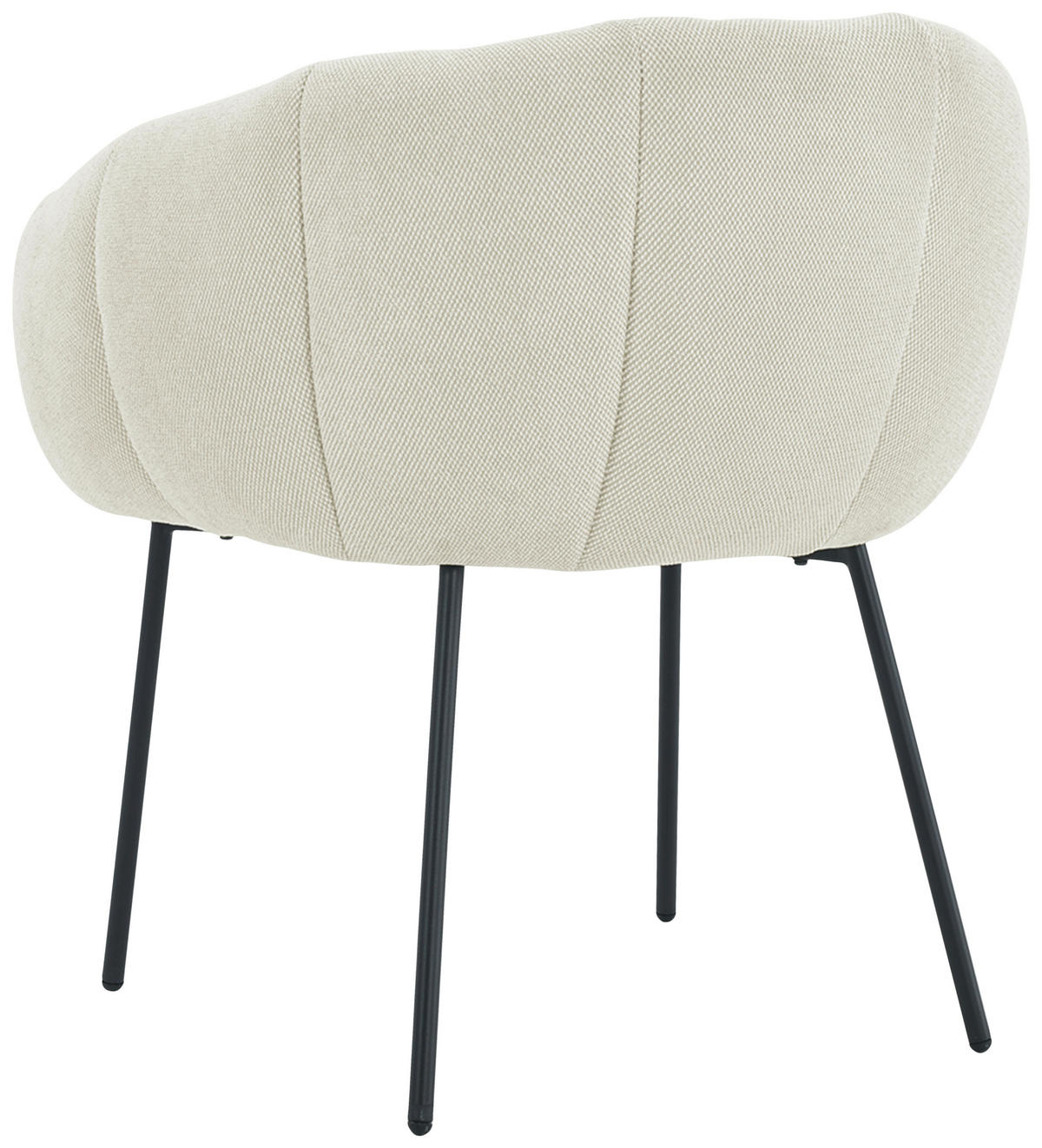 ARMLEHNSTUHL  in Eisen Struktur  - Beige/Schwarz, Design, Textil/Metall (66/78/72cm) - Carryhome