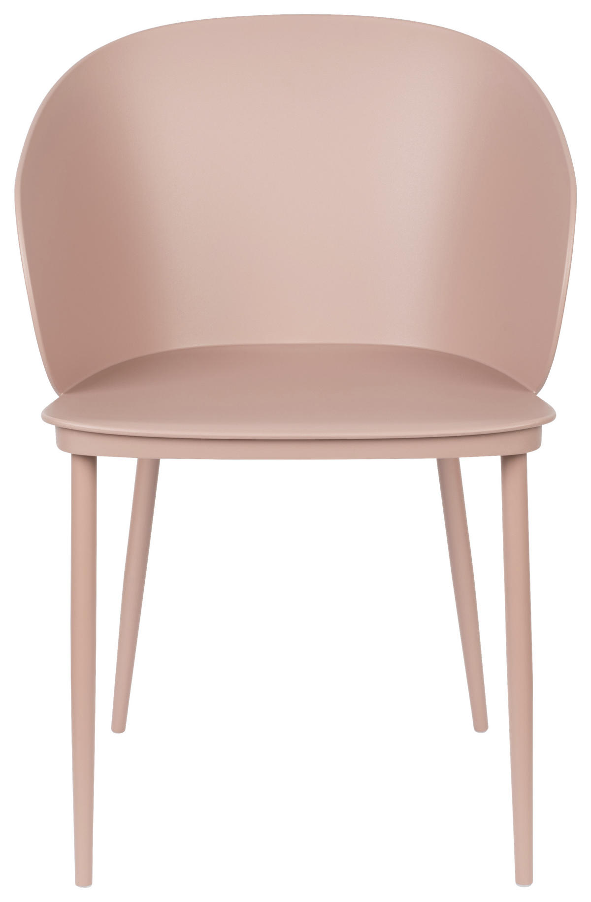 STUHL Rosa  - Rosa, KONVENTIONELL, Kunststoff/Metall (57/81/53,5cm) - Livetastic