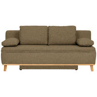 SCHLAFSOFA in Webstoff Hellgrün  - Naturfarben/Hellgrün, Konventionell, Holz/Textil (203/95/96cm) - Venda