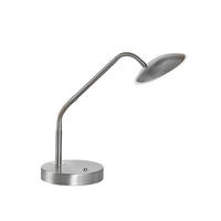 LED-TISCHLEUCHTE Tallri 16/60 cm   - Nickelfarben, KONVENTIONELL, Metall (16/60cm) - Fischer & Honsel