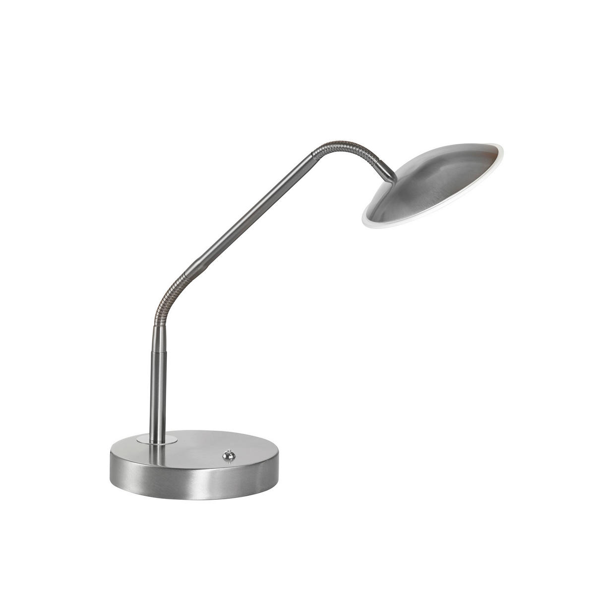 LED-TISCHLEUCHTE Tallri 16/60 cm   - Nickelfarben, KONVENTIONELL, Metall (16/60cm) - Fischer & Honsel