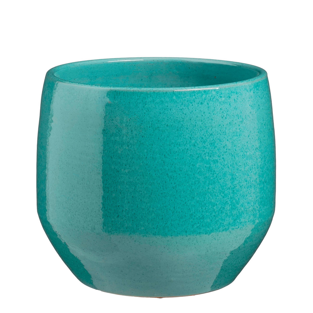 VIRÁGKASPÓ  - türkiz, Basics, kerámia (32/32/27cm)