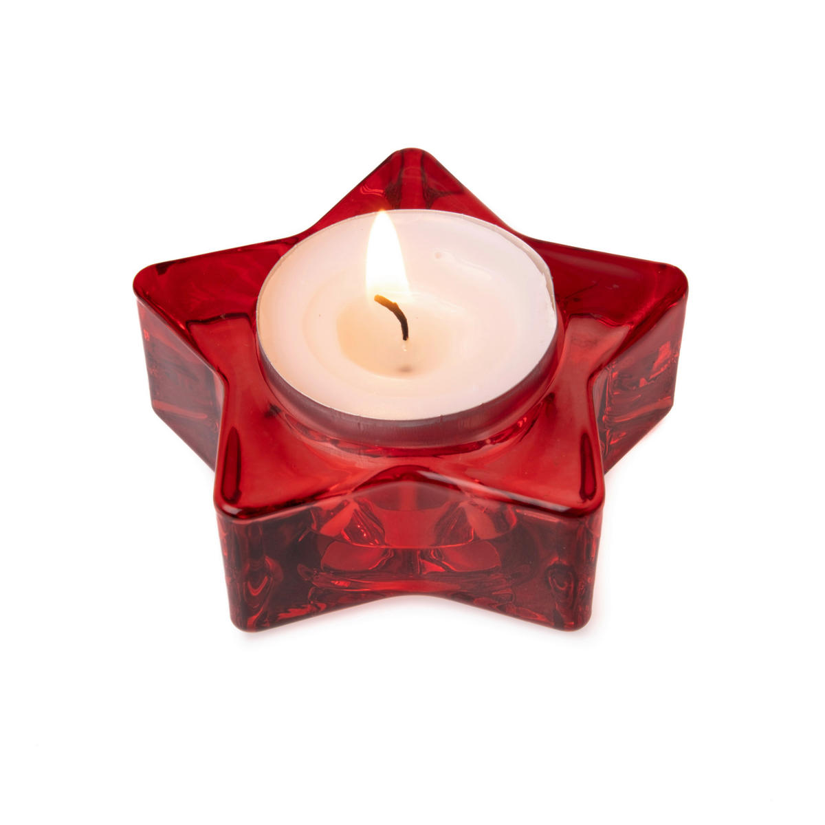 TEELICHTGLAS - Rot, LIFESTYLE, Glas (7/2,5cm) - X-Mas