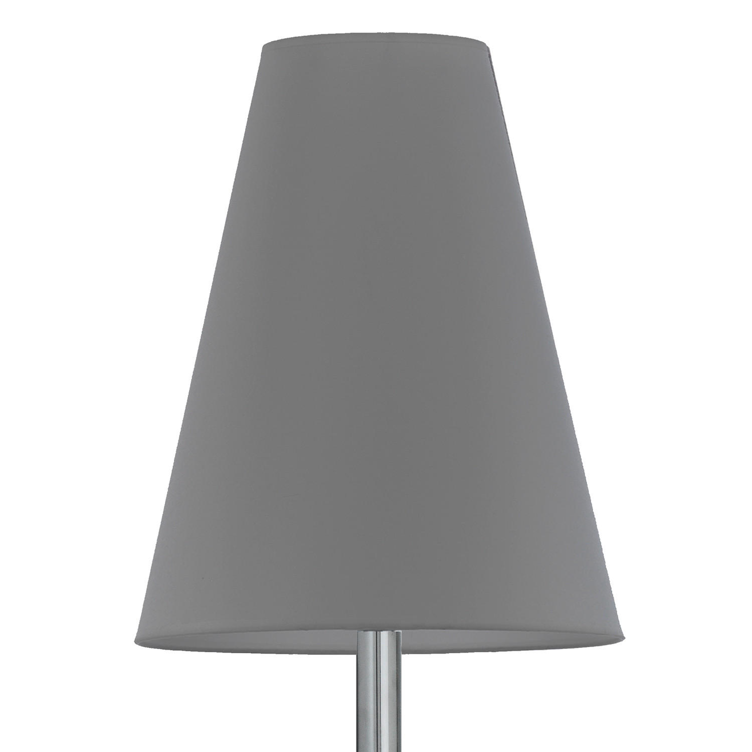 TISCHLEUCHTE 20/54 cm   - Chromfarben/Grau, KONVENTIONELL, Textil/Metall (20/54cm)