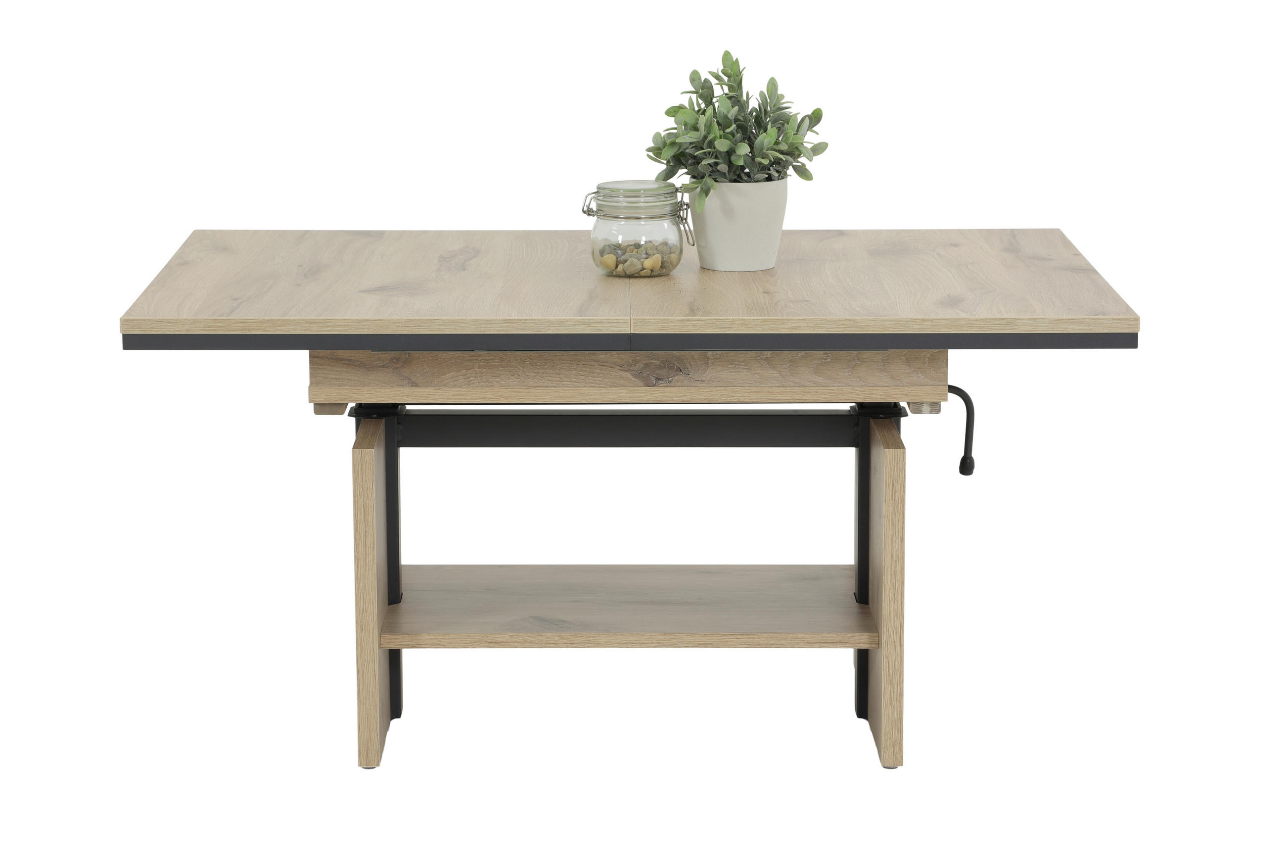 COUCHTISCHSET 110-150/70/53-72 cm rechteckig Eichefarben  - Eichefarben, Design, Holzwerkstoff (110-150/70/53-72cm) - Livetastic