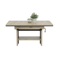 COUCHTISCHSET 110-150/70/53-72 cm rechteckig Eichefarben  - Eichefarben, Design, Holzwerkstoff (110-150/70/53-72cm) - Livetastic
