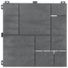 TERRASSENFLIESE STEEL GREY 30X30CM 6-ER SET  - Edelstahlfarben, MODERN, Kunststoff (31,8/31,8/8,3cm)