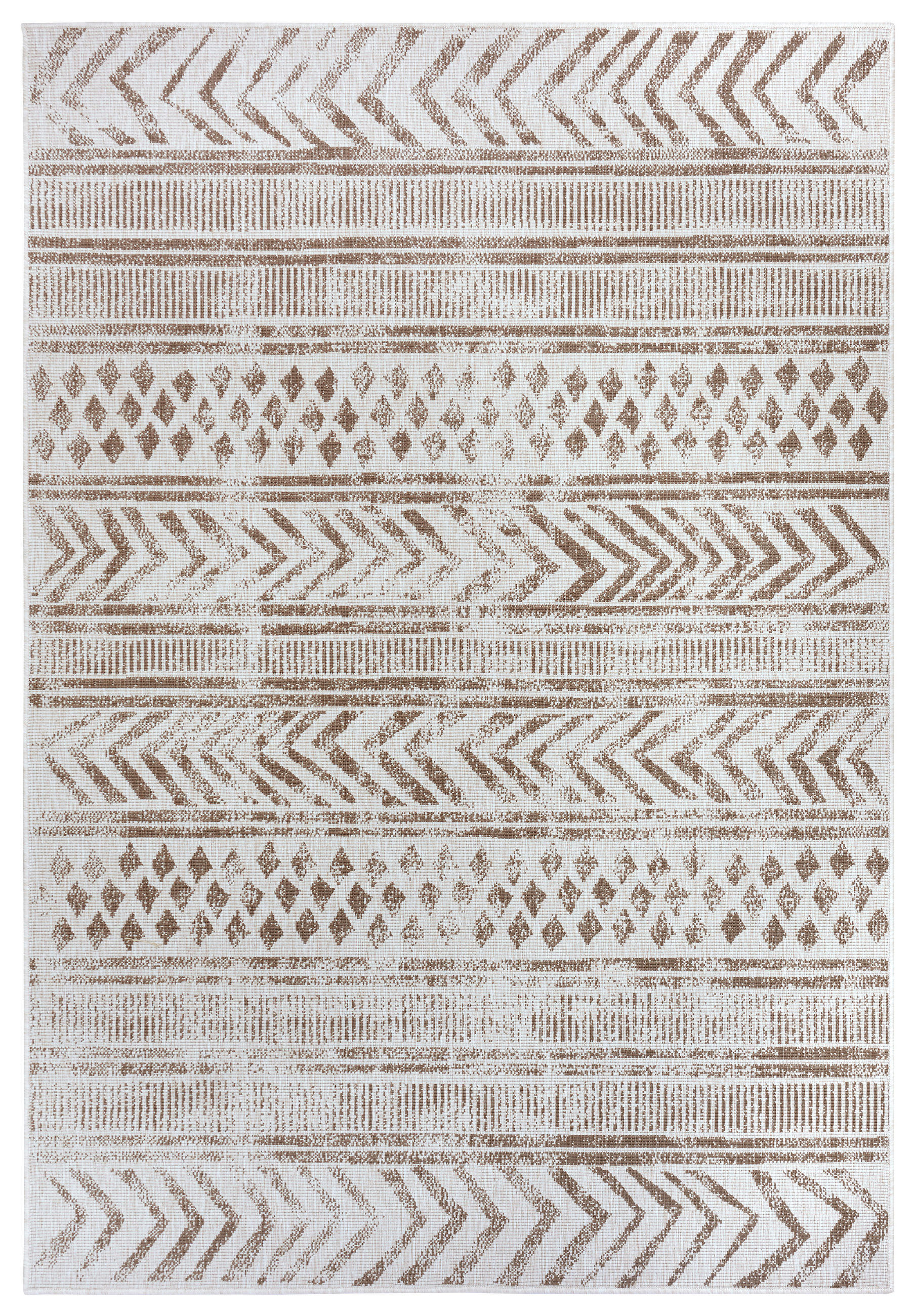 OUTDOORTEPPICH 80/150 cm Twin Supreme Creme, Cappuccino  - Creme/Cappuccino, Design, Kunststoff (80/150cm)