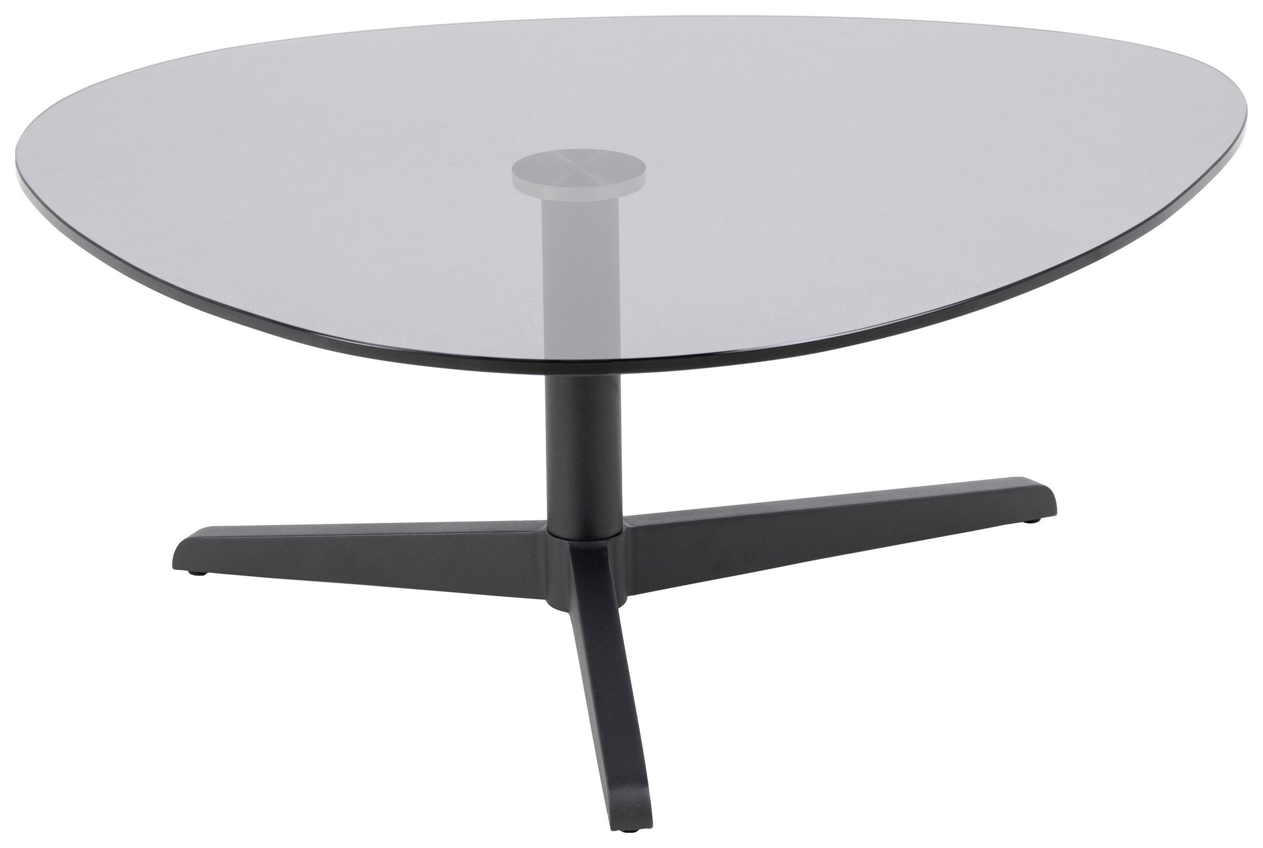 SOFFBORD i glas 84/77/34 cm  - grå/svart, Design, metall/glas (84/77/34cm) - MID.YOU