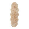 KUNSTFELL 60/180 cm Sarah Double Beige  - Beige, Basics, Kunststoff/Fell (60/180cm) - Novel