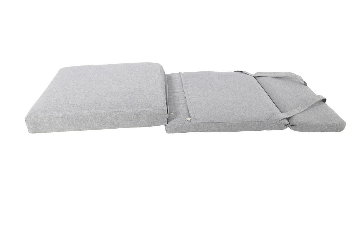 GARTENSESSEL Aluminium Grau  - Grau, Design, Textil/Metall (56,5/105/69,5cm) - Ambia Garden