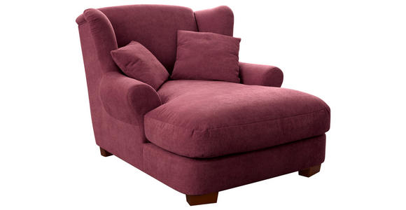 XXL-SESSEL - Dunkelrot, ROMANTIK / LANDHAUS, Holz/Textil (120/101/142cm) - Cantus
