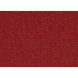 HOCKER in Textil Rot  - Chromfarben/Rot, KONVENTIONELL, Textil/Metall (100/45/60cm) - Novel