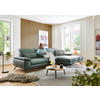 ECKSOFA in Echtleder Opal  193/332 cm  - Opal/Schwarz, Design, Leder/Metall (193/332cm) - Dieter Knoll