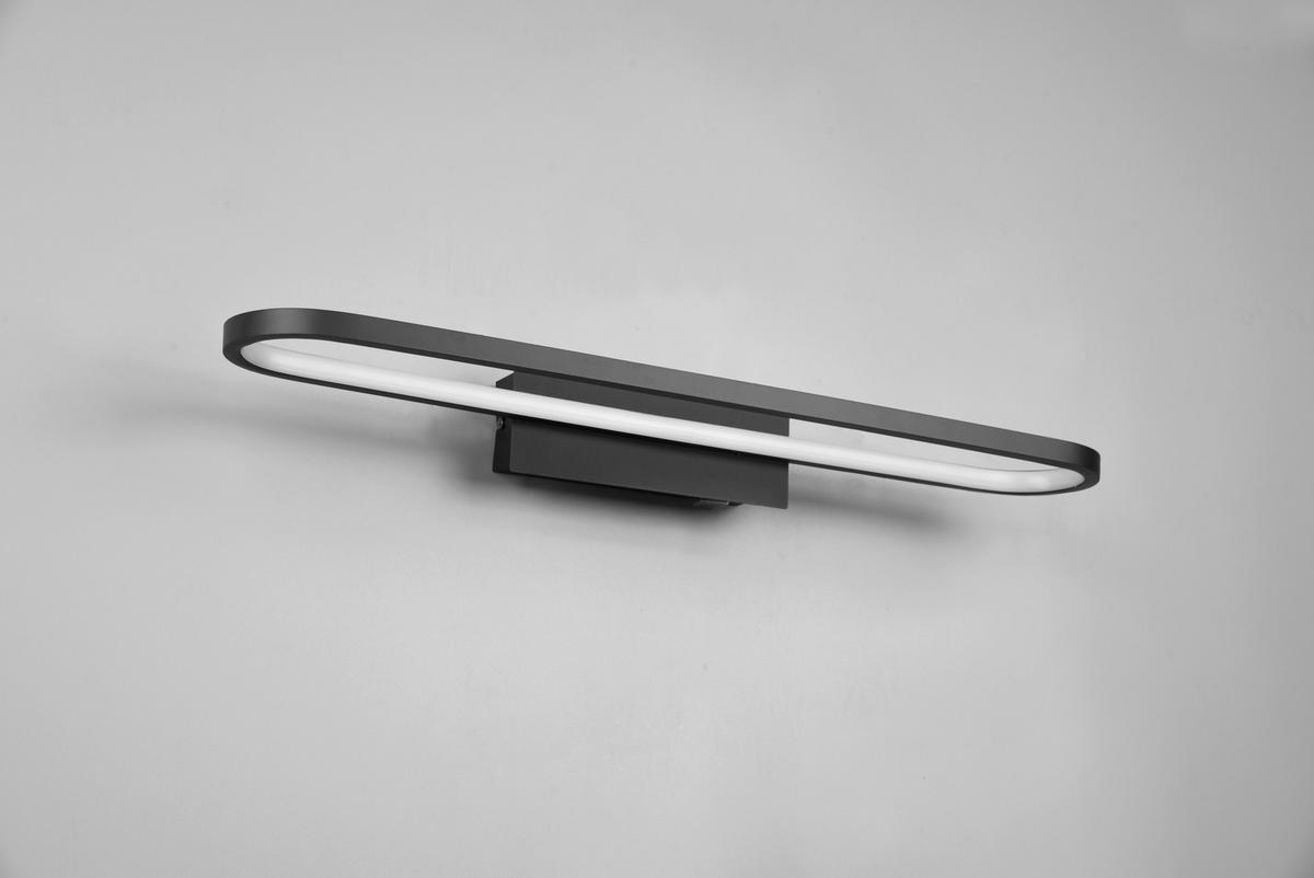 BADEZIMMER-WANDLEUCHTE Gianni 60/15/8 cm   - Schwarz, Basics, Metall (60/15/8cm) - Trio Leuchten