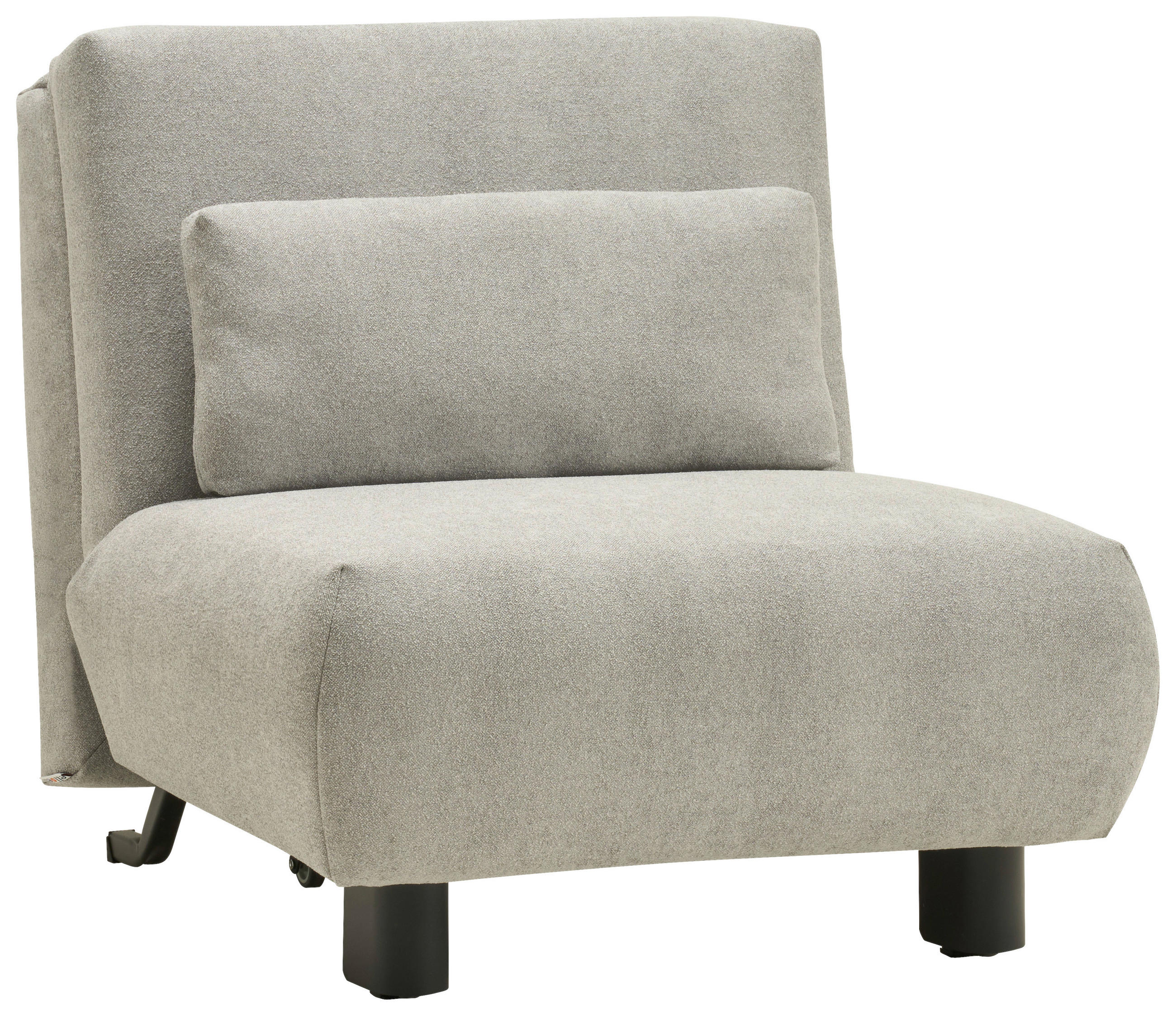 SCHLAFSESSEL Flachgewebe Grau    - Schwarz/Grau, KONVENTIONELL, Textil/Metall (90/85/100cm) - Carryhome