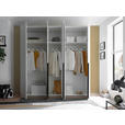 DREHTÜRENSCHRANK  in Weiß  - Schwarz/Weiß, MODERN, Holzwerkstoff/Kunststoff (225/225/52cm) - Carryhome