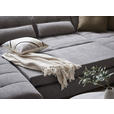 WOHNLANDSCHAFT Blau, Grau Mikrofaser  - Blau/Schwarz, Design, Textil/Metall (204/350/211cm) - Xora